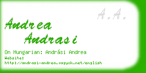 andrea andrasi business card